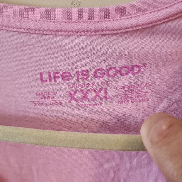 Life Is Good Lavender Relaxed Fit Tee - Picture 2 of 4
